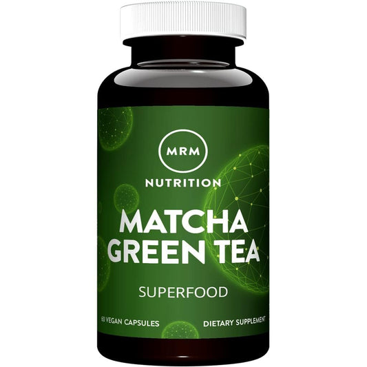 MRM Matcha Grüntee Kapseln - Für Frauen & Männer - Natürliche Grüntee-Kapseln mit Antioxidantien, Koffein, Vitaminen & Mineralien für tägliche Produktivität & Ernährung. Vegan & Glutenfrei - 60 Portionen
