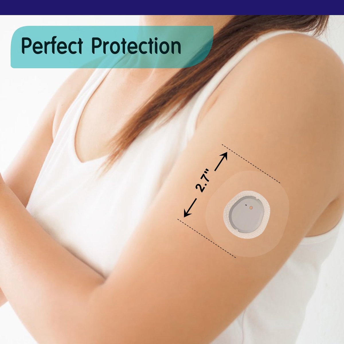 OBUZOO G7 Klebepflaster, 40 Stück wasserdichte & atmungsaktive Overpatches für Stelo, Premium transparente Aufkleber, hautfreundliche Tapes für 10-15 Tage
