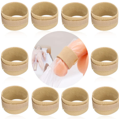 EaseCare Harnröhren-Katheter-Gurt – Auslaufsicherer Penis-Clip für Inkontinenz, vollständig verstellbar, wiederverwendbar, waschbar, für Prostatachirurgie (10er-Pack)