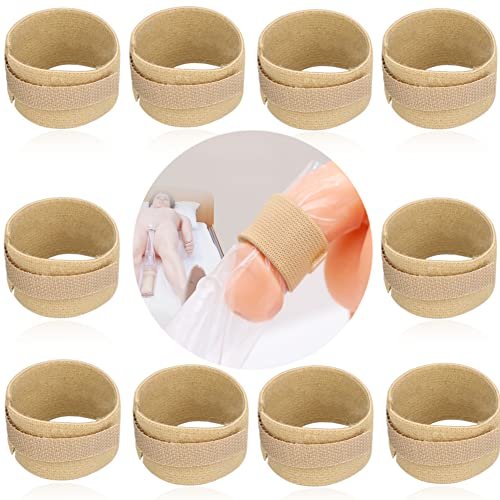 EaseCare Harnröhren-Katheter-Gurt – Auslaufsicherer Penis-Clip für Inkontinenz, vollständig verstellbar, wiederverwendbar, waschbar, für Prostatachirurgie (10er-Pack)