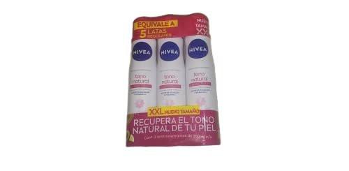 NIVEA Aclarado Natural Aerosol Deodorant – Aufhellendes Deodorant, 3er-Pack (3 x 240 ml)