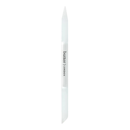 butter London Glass Cuticle Pusher – Professioneller Nagelhautschieber aus Glas für natürliche Nägel – Maniküre- & Pediküre-Werkzeug in Salonqualität