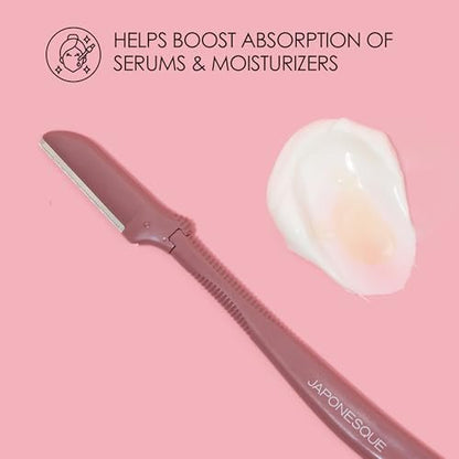 JAPONESQUE Dermaplaner Ersatzklingen 4er-Pack – Nur Rasierklingenköpfe für Gesichtshaarentfernung