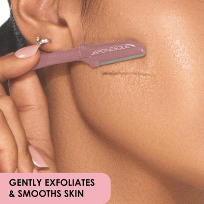 JAPONESQUE Dermaplaner Ersatzklingen 4er-Pack – Nur Rasierklingenköpfe für Gesichtshaarentfernung
