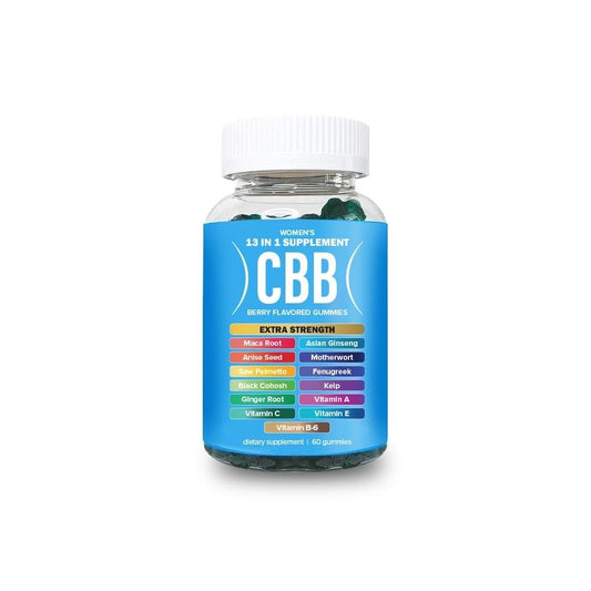 Curvy Body Bears CBB 13-in-1 Multivitamin Gummies für Frauen | Pflanzliches Vitaminpräparat für das tägliche Wohlbefinden | Beerengeschmack | 60 Gummibärchen