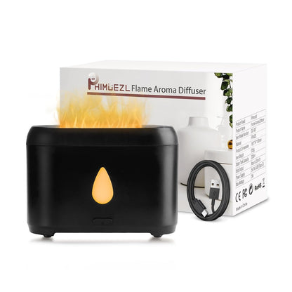 Duftdiffuser für ätherische Öle, 200ml Ultraschall Aromadiffuser mit Kaltnebel, Aromatherapie Diffuser mit automatischer Abschaltung, kleiner Luftbefeuchter für Zuhause, Büro, Schlafzimmer, Geschenk (Schwarz)