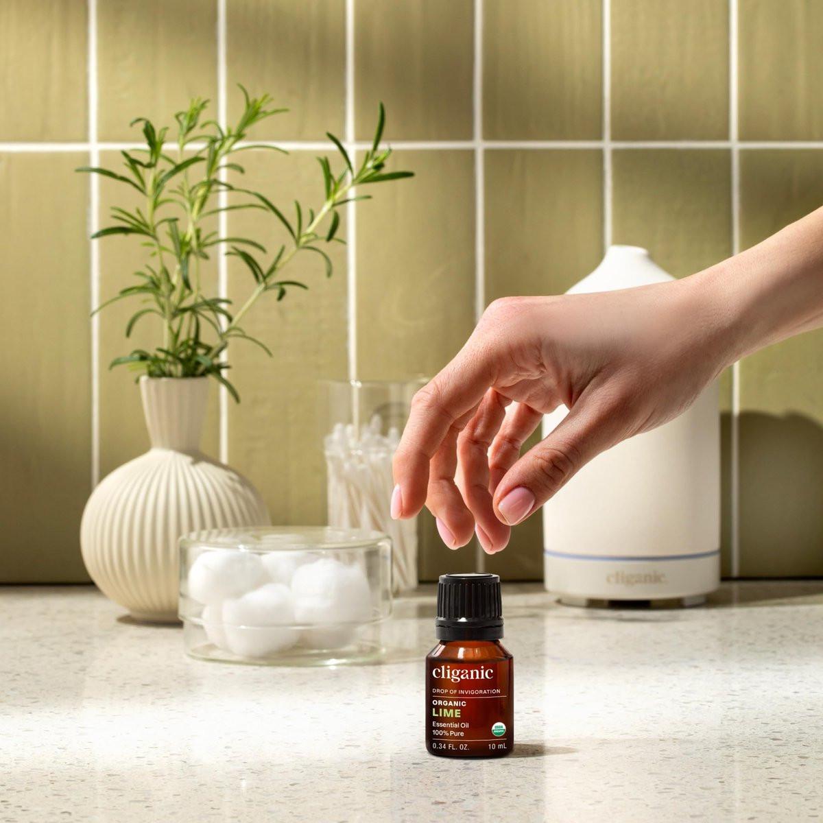 Cliganic Bio Limettenöl für Haare, Haut, Aromatherapie - 100% rein natürlich, unverdünnt, Non-GMO verifiziert