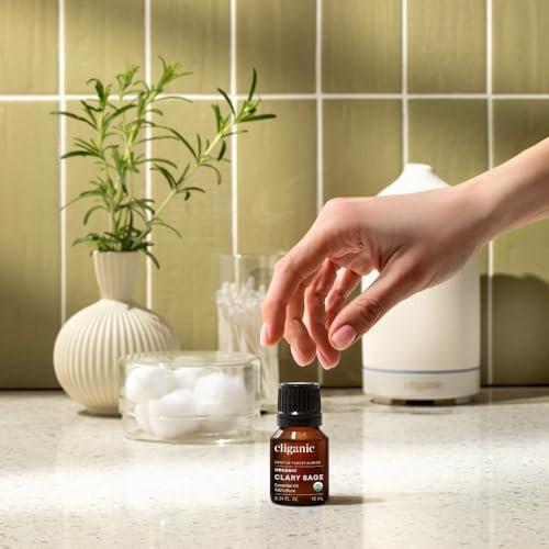 Cliganic Bio Salbei ätherisches Öl, 100% rein natürlich für Aromatherapie | Non-GMO verifiziert