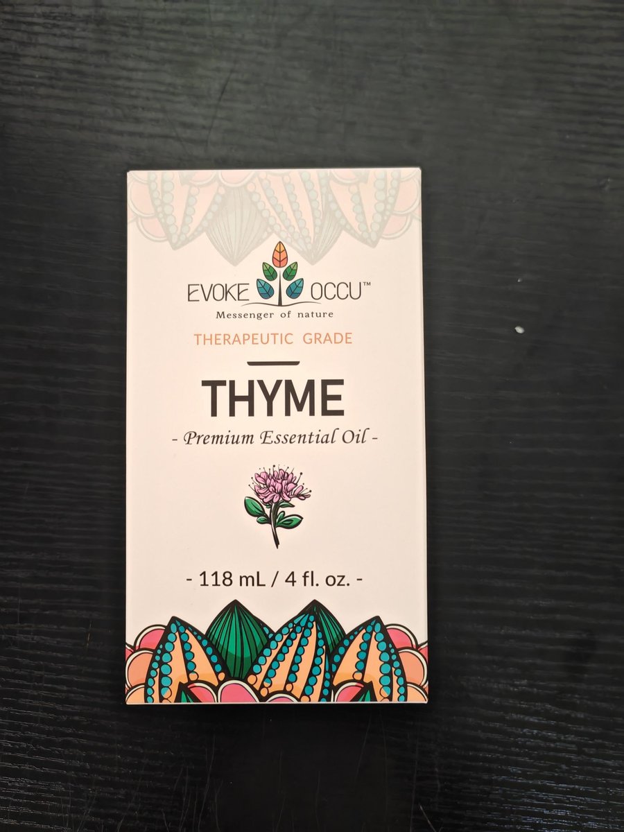 EVOKE OCCU Thymian Ätherisches Öl für Diffuser, Massage, Kerzen- und Seifenherstellung - 118 ml