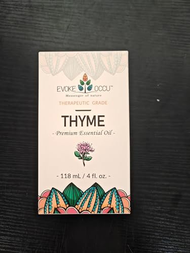 EVOKE OCCU Thymian Ätherisches Öl für Diffuser, Massage, Kerzen- und Seifenherstellung - 118 ml