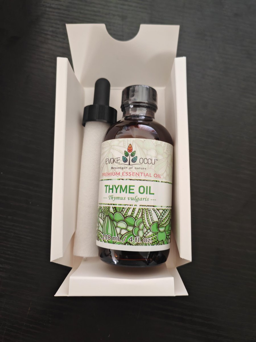 EVOKE OCCU Thymian Ätherisches Öl für Diffuser, Massage, Kerzen- und Seifenherstellung - 118 ml