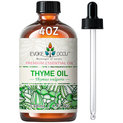 EVOKE OCCU Thymian Ätherisches Öl für Diffuser, Massage, Kerzen- und Seifenherstellung - 118 ml
