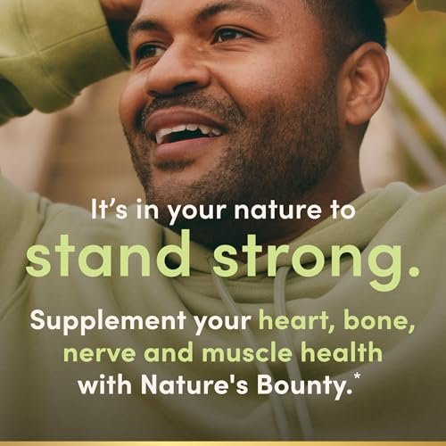Nature's Bounty Magnesiumcitrat Gummis für Erwachsene – 270 mg pro Portion, vegan, ohne Gentechnik, Himbeer-Geschmack, 90 Stück – Unterstützt Knochen-, Nerven-, Muskel- und Herzgesundheit