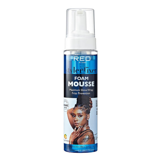 Red by Kiss Schaumfestiger Maximum Shine Wrap Mousse – Frizzschutz, Curldefinition & Halt, 8,7 Fl Oz