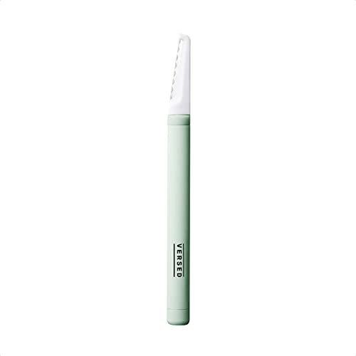 Versed Instant Gratification Dermaplaning-Werkzeug – Wiederverwendbarer, professioneller Gesichtsexfoliator aus Edelstahl mit Einzelklinge für einen glatten Teint und verbessertes Make-up