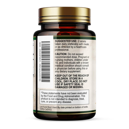 Calcium 1200 mg mit Vitamin D3 - Knochengesundheit & Knochenstärke - Natürliche Calcium Tabletten für Frauen & Männer - 180 Tabletten - Hergestellt in den USA