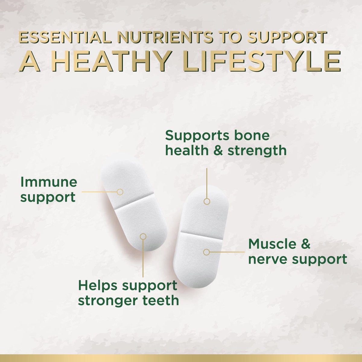 Calcium 1200 mg mit Vitamin D3 – Pro Portion – Knochengesundheit & Knochenstärke – Nahrungsergänzung für Frauen & Männer – Natürliche Calcium Tabletten – Hergestellt in den USA – 120 Tabletten