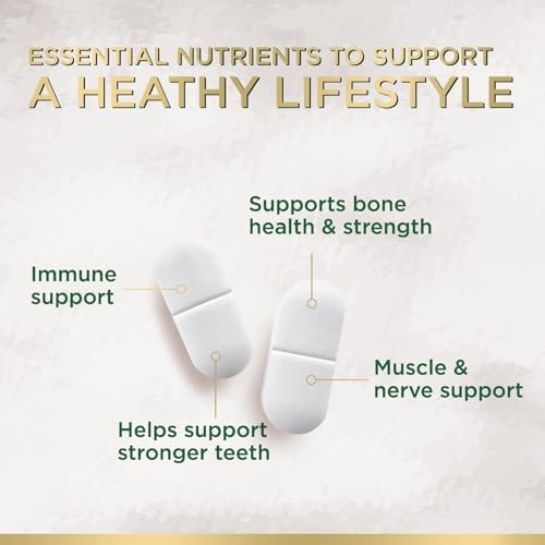 Calcium 1200 mg mit Vitamin D3 – Pro Portion – Knochengesundheit & Knochenstärke – Nahrungsergänzung für Frauen & Männer – Natürliche Calcium Tabletten – Hergestellt in den USA – 120 Tabletten