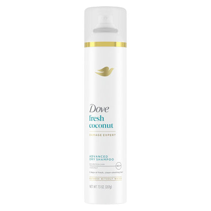 Dove Advanced Trockenshampoo Frischer Kokosnuss-Duft – Erfrische & belebe dein Haar ohne Wasser für sauberes & frisches Haar 7,3 oz