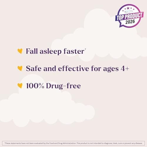 Natrol Kinder Melatonin Gummis 1mg – Einschlafhilfe für Kinder, Himbeergeschmack, 140 Gummis, 140-Tage-Vorrat