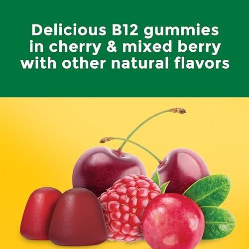 Nature Made Extra Stark Vitamin B12 Gummis 3000 mcg pro Portion – B12 Vitamine zur Unterstützung des Energiestoffwechsels, 60 Gummis, 30-Tage-Vorrat