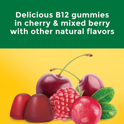 Nature Made Extra Stark Vitamin B12 Gummis 3000 mcg pro Portion – B12 Vitamine zur Unterstützung des Energiestoffwechsels, 60 Gummis, 30-Tage-Vorrat