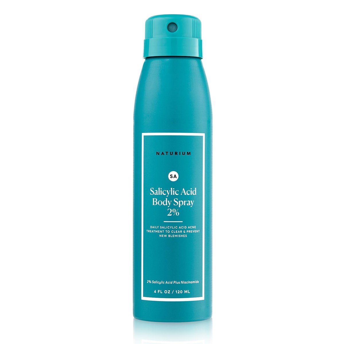 Naturium Salicylsäure Körper Spray 2% – Anti-Unreinheiten & Porenbehandlung mit Niacinamid und verkapselter Salicylsäure, 118 ml