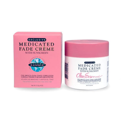 Clear Essence Exclusive Medicated Fade Creme mit Sonnenschutz – Aufhellende Creme gegen dunkle Flecken – Schönheitscreme für strahlende Haut – Gesichtspflege (118 ml)