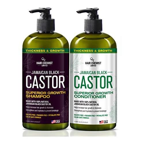Hair Chemist Superior Growth Jamaican Black Castor Shampoo & Conditioner Set 2 x 33,8 oz – für Haarwachstum