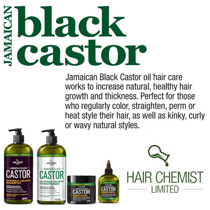 Hair Chemist Superior Growth Jamaican Black Castor Shampoo & Conditioner Set 2 x 33,8 oz – für Haarwachstum
