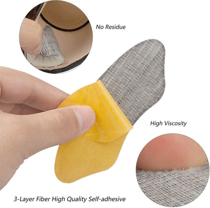 Fersenpolster für zu große Schuhe, Einlegesohlen für Damen, Fersenhalter für Herren, Schutzpolster, Blasenvermeidung, Füllpolster (6 Paar Beige/Schwarz)