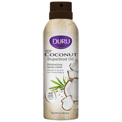 Duru Kokos-Feuchtigkeitsspray-Lotion – 48h Feuchtigkeitsspender mit Kokosöl, 150 ml