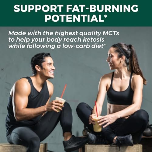 Viva Naturals Bio MCT-Öl, 16 fl oz – MCT-Öl für Kaffee, USDA Bio, Ohne Gentechnik, Paläo-zertifiziert & Keto-freundlich, Unterstützt Energie & geistige Klarheit
