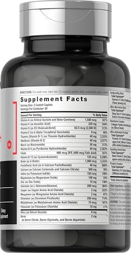 Horbäach Multivitamin für Männer 50 Plus | 60 Kapseln | mit Kalzium, Magnesium, Vitamin A, B, C, D & E | 50+ Advanced Formula | Non-GMO & Glutenfrei
