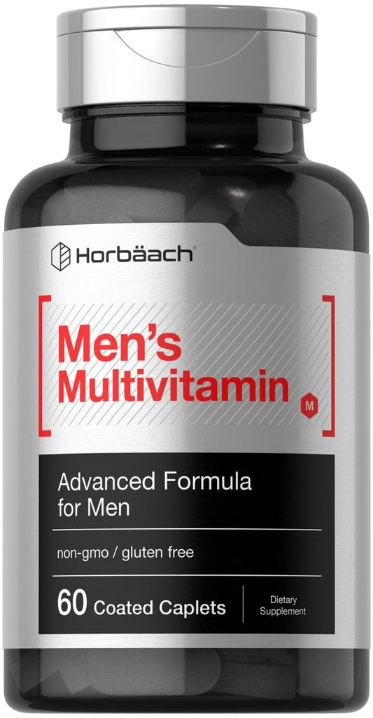 Horbäach Men's Multivitamin | 60 Kapseln | Fortschrittliche Formel | mit Vitamin C, D, Magnesium, Mineralien & mehr | Nicht-GVO & glutenfrei