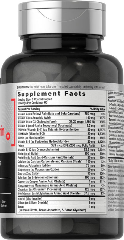 Horbäach Men's Multivitamin | 60 Kapseln | Fortschrittliche Formel | mit Vitamin C, D, Magnesium, Mineralien & mehr | Nicht-GVO & glutenfrei