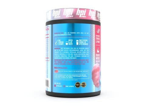BPI Sports Best Aminos – BCAA Pulver nach dem Training & Glutamin Erholungsgetränk mit verzweigtkettigen Aminosäuren für Hydratation & Erholung, für Männer & Frauen – Zuckerwatte – 25 Portionen