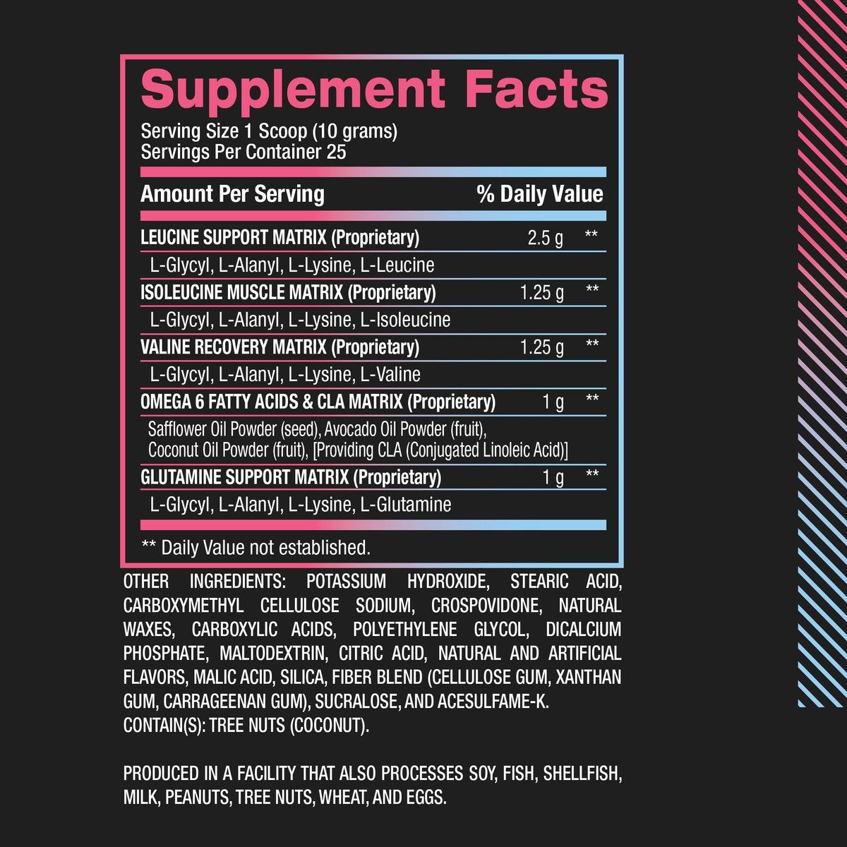 BPI Sports Best Aminos – BCAA Pulver nach dem Training & Glutamin Erholungsgetränk mit verzweigtkettigen Aminosäuren für Hydratation & Erholung, für Männer & Frauen – Zuckerwatte – 25 Portionen