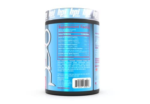 BPI Sports Best Aminos – BCAA Pulver nach dem Training & Glutamin Erholungsgetränk mit verzweigtkettigen Aminosäuren für Hydratation & Erholung, für Männer & Frauen – Zuckerwatte – 25 Portionen