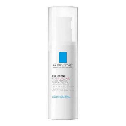 La Roche-Posay Toleriane Rosaliac AR Beruhigende Feuchtigkeitscreme gegen Rötungen, farbkorrigierende Gesichtscreme für empfindliche Haut mit grünen Pigmenten