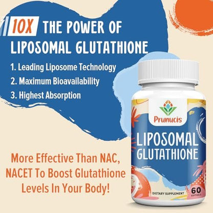2400 mg Liposomales Glutathion mit Vitamin C, Mariendistel & Alpha-Liponsäure – Master-Antioxidans, reines reduziertes L-Glutathion – Immunsystem, Zellreparatur, Energie, hohe Absorption, 120 Weichkapseln