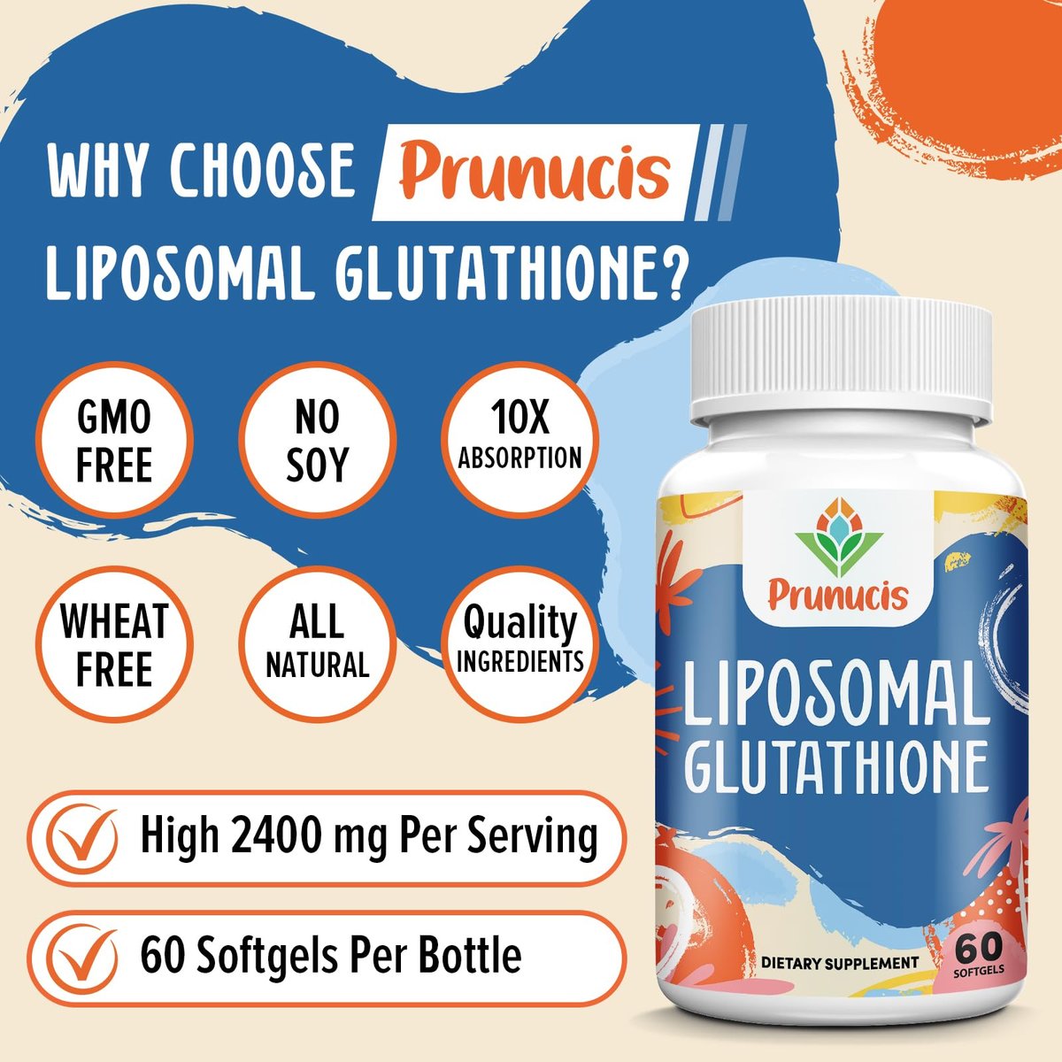 2400 mg Liposomales Glutathion mit Vitamin C, Mariendistel & Alpha-Liponsäure – Master-Antioxidans, reines reduziertes L-Glutathion – Immunsystem, Zellreparatur, Energie, hohe Absorption, 120 Weichkapseln