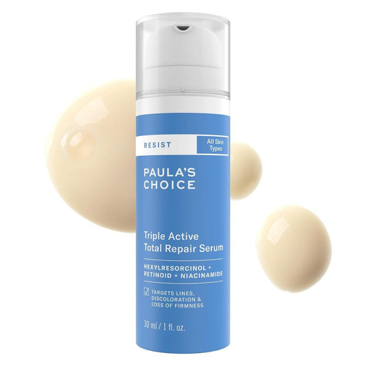 Paula’s Choice RESIST Triple Active Total Repair Serum – 3-in-1 Anti-Aging Serum mit Niacinamid & Retinoid, Falten, dunkle Flecken & Festigkeitsverlust, 30 ml
