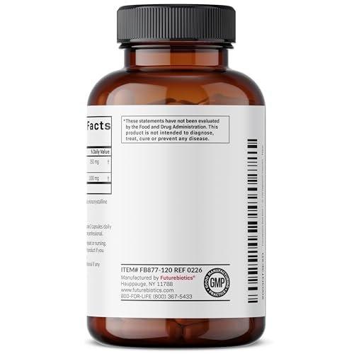 Futurebiotics Rote Bete + L-Arginin, Nicht-GVO, 120 Kapseln – Natürliche Unterstützung für Herz und Kreislauf