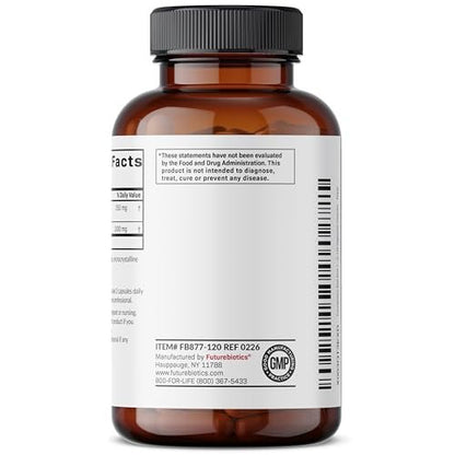 Futurebiotics Rote Bete + L-Arginin, Nicht-GVO, 120 Kapseln – Natürliche Unterstützung für Herz und Kreislauf
