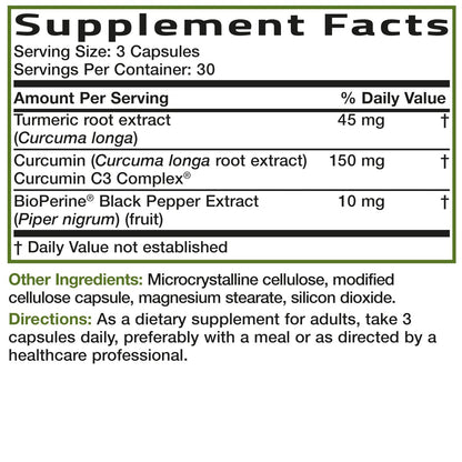 Bronson Kurkuma Curcumin Extra Stärke - Antioxidans, Gelenk- & Verdauungsunterstützung mit BioPerin, Non-GMO, 90 vegane Kapseln
