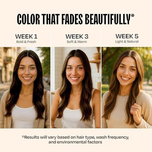 oVertone Semi-Permanente Haarfarbe Conditioner – Schokoladenbraun, 236 ml – Pflegende, schadensfreie Farbe für alle Haartypen mit Sheabutter & Kokosöl, vegan & tierversuchsfrei