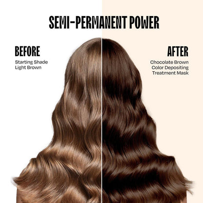oVertone Semi-Permanente Haarfarbe Conditioner – Schokoladenbraun, 236 ml – Pflegende, schadensfreie Farbe für alle Haartypen mit Sheabutter & Kokosöl, vegan & tierversuchsfrei