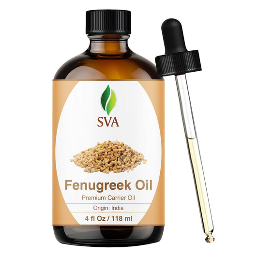 SVA Fenugreek Öl 118ml – Premium Trägeröl für Haarpflege, Kopfhautmassage & Hautpflege mit Pipette