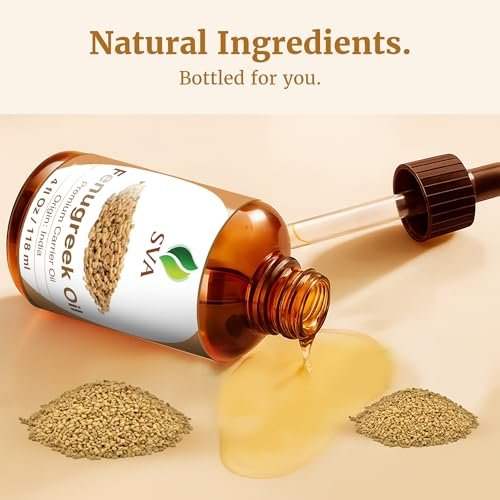 SVA Fenugreek Öl 118ml – Premium Trägeröl für Haarpflege, Kopfhautmassage & Hautpflege mit Pipette